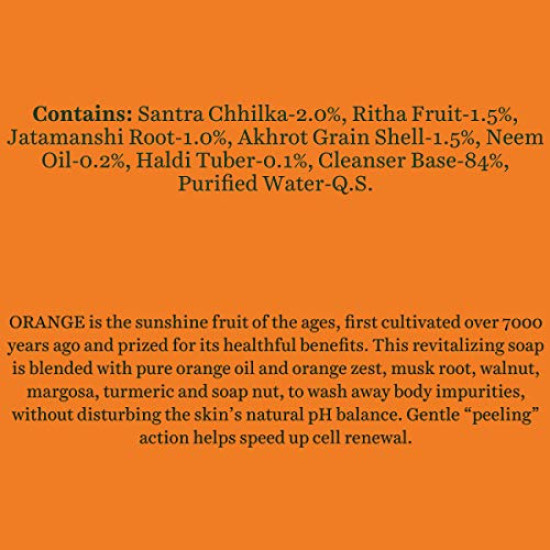 Biotique Bio Orange Peel Revitalizing Body Soap | Exfoliated and Speed Cell Renewal | Deeply Cleanses |100% Botanical Extracts| Suitable for All Skin Types | 150g