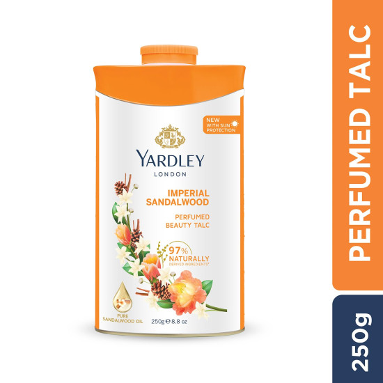 Yardley London - Imperial Sandalwood Talc for Women, 250g powder