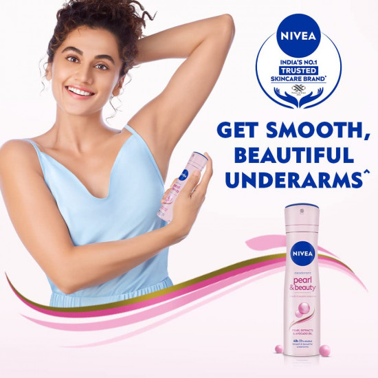Nivea Pearl & Beauty Deodorant for Unisex, 150 milliliters