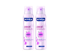 Nivea for Women Pearl Beauty Deodorant (Pack of 2) 150 ml