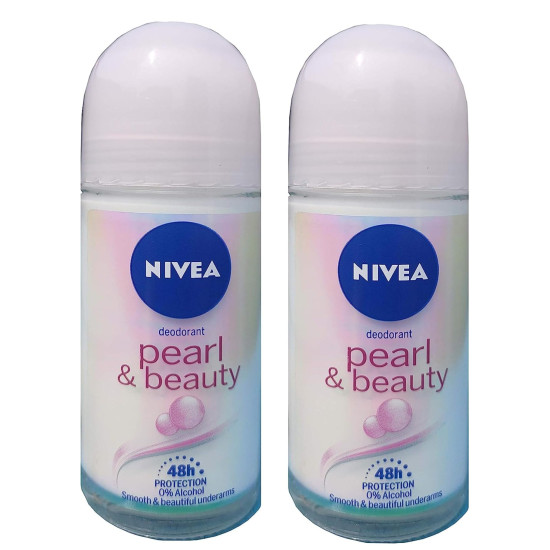 Nivea Pearl Beauty Roll-On for Women (50ml) Pack of 2