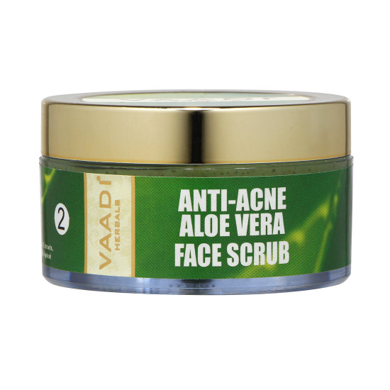 Vaadi Herbals Anti Acne Aloe Vera Face Scrub, 50g