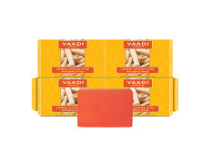 Vaadi Herbals Divine Sandal Soap with Saffron and Turmeric, 75g x 6