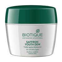 Biotique Saffron Youth Anti-Ageing Cream l 100% Pure Botanical Extracts l Anti-ageing cream for wrinkles and dark lines l Reduces dry lines and Regenerates Skin Youthfulness l All Skin Types l 175gm