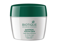Biotique Saffron Youth Anti-Ageing Cream l 100% Pure Botanical Extracts l Anti-ageing cream for wrinkles and dark lines l Reduces dry lines and Regenerates Skin Youthfulness l All Skin Types l 175gm