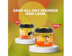 Set Wet Styling Hair Gel for Men - Sport Extreme, 250gm | Extreme Hold, High Shine |For Short to Medium Hair| No Alcohol, No Sulphate