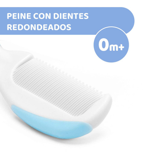 Chicco Brush And Comb- Light Blue, 2 Piece