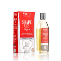 VLCC Shape Up Slimming Oil - 200ml | Fights Cellulite, and Reduces Flab | Firms Skin and Increases Skin Elasticity | With Cypress Oil, Juniper Berry Fruit Oil, and Sweet Fennel Oil.