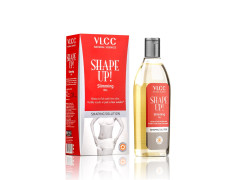 VLCC Shape Up Slimming Oil - 200ml | Fights Cellulite, and Reduces Flab | Firms Skin and Increases Skin Elasticity | With Cypress Oil, Juniper Berry Fruit Oil, and Sweet Fennel Oil.