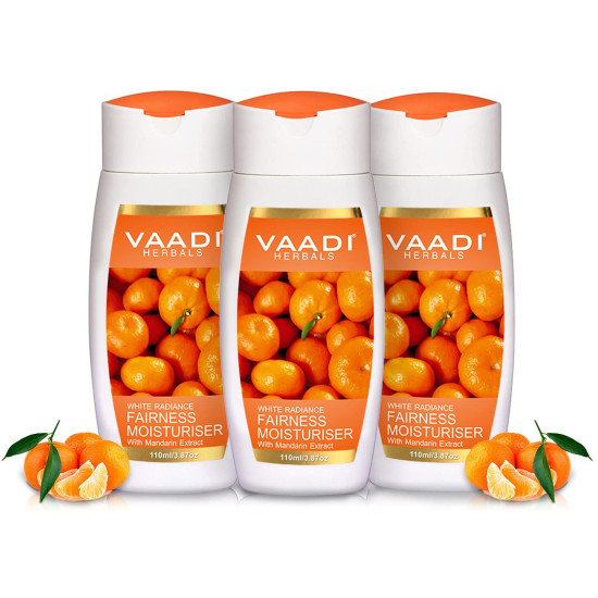 Vaadi Herbals Fairness Moisturiser with Mandarin Extract, 110ml x 3