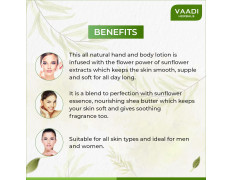 Vaadi Herbals Hand and Body Lotion with Sunflower Extract, 110ml x 3