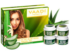 Vaadi Herbals Anti Acne Aloe Vera Facial Kit with Green Tea Extract, 70g