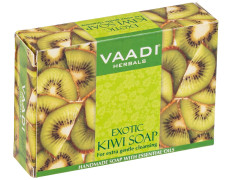 Vaadi Herbals Super Value Exotic Kiwi Soap with Green Apple Extract, 75gms x 6