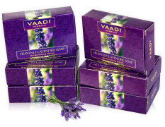 Vaadi Herbals Super Value Heavenly Lavender Soap with Rosemary Extract, 75gms x 6
