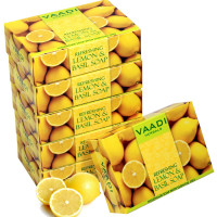 Vaadi Herbals Super Value Refreshing Lemon and Basil Soap, 75gms x 6