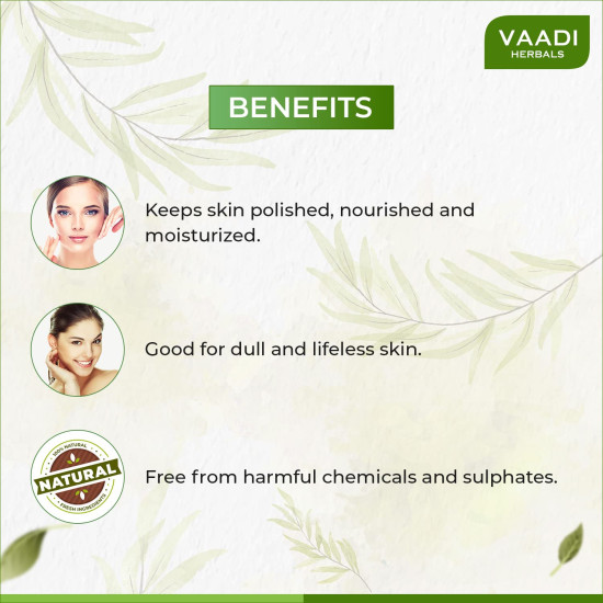 Vaadi Herbals Super Value Enticing Lemongrass Scrub Soap, 75gms x 6