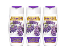 Vaadi Herbals Lavender Shampoo with Rosemary Extract, Intensive Repair System, 110ml x 3