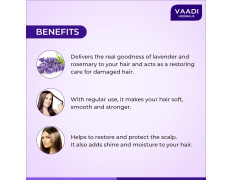 Vaadi Herbals Lavender Shampoo with Rosemary Extract, Intensive Repair System, 110ml x 3