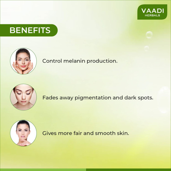 Vaadi Herbals Fairness Cream, Saffron Aloe Vera and Turmeric Extracts, 30g x 3