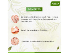 Vaadi Herbals Value Foot Scrub with Fenugreek and Lemongrass Oil, 30gmsx3