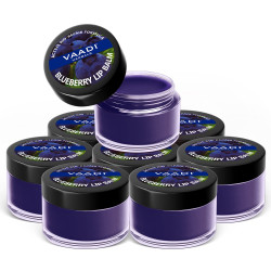 Vaadi Herbals Lip Balm, Blueberry, 10g x 8