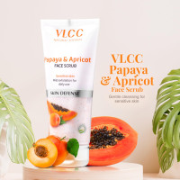 VLCC Papaya & Apricot Face Scrub - 80g | Gentle Scrub to Remove Dead Skin, Dirt. Reduces Dark Spots. Lightens Skin Tone. Mild Exfoliating Scrub | Sensitive Skin Scrub | Remove Blackheads & Whiteheads. VLCC Papaya & Apricot Face Scrub - 80g | Gentle Scrub to Remove Dead Skin, Dirt. Reduces Dark Spots. Lightens Skin Tone. Mild Exfoliating Scrub | Sensitive Skin Scrub | Remove Blackheads & Whiteheads.