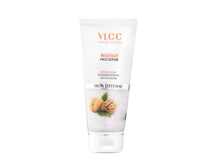 VLCC Walnut Face Scrub - 80g | Moisturizing Scrub For Mild Exfoliation | Helps Reduce Skin Damage | Soothing, Calming and Brightening Scrub | Tanning Protection Against Sun Damage.