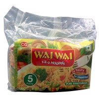 Wai Wai Vegetarian 123 Veg Noodles, 75 Grams(Pack Of 5)