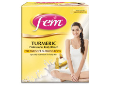 Fem Turmeric Professional Body Bleach - 1Kg | For Fair Soft Glowing Body | Specially customised for Body Skin | Goodness of Turmeric Extract | For All Skin Types | Instant & Long Lasting Results