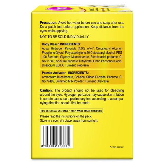 Fem Turmeric Professional Body Bleach - 1Kg | For Fair Soft Glowing Body | Specially customised for Body Skin | Goodness of Turmeric Extract | For All Skin Types | Instant & Long Lasting Results