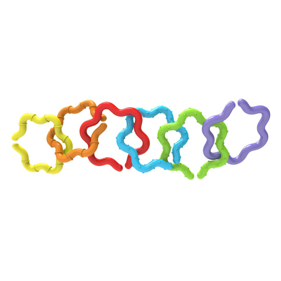 Chicco Easy Grasp Rings| Rattle for Babies, Infants & Toddlers of 3 to 18 months| 6 Detachable Colorful Rings for Sensory Play |Paint-free