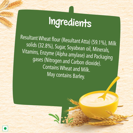 Nestle Cerelac Baby Cereal with Milk , Wheat ,Stage 1, From 6 to 24 Months , Source of Iron & Protein , 300g