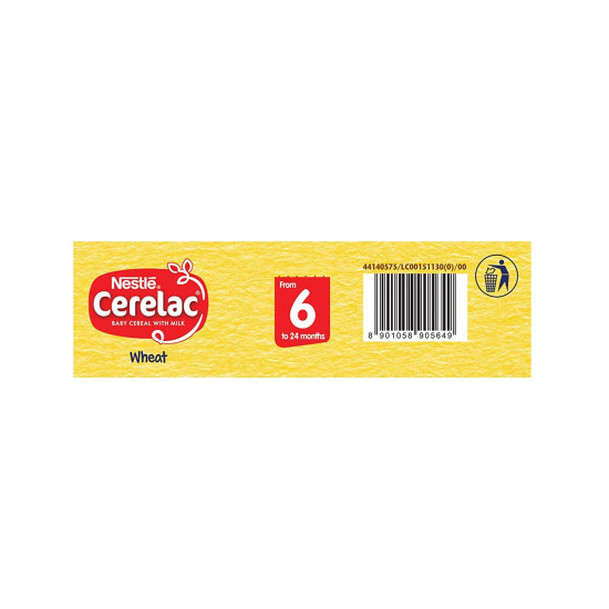 Nestle Cerelac Baby Cereal with Milk , Wheat ,Stage 1, From 6 to 24 Months , Source of Iron & Protein , 300g