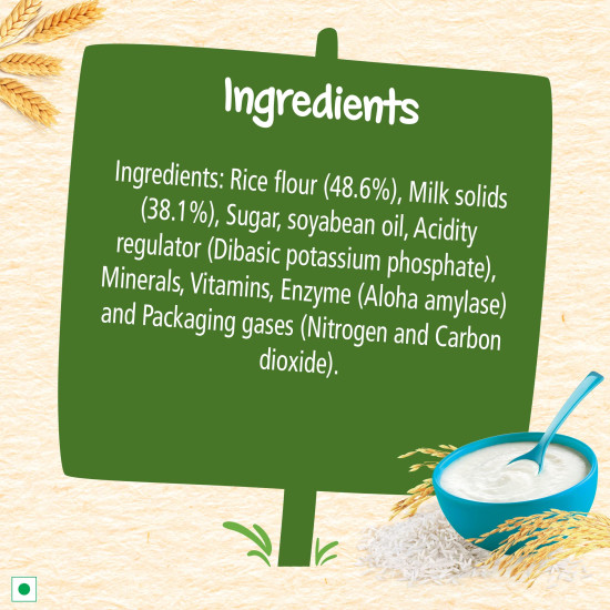 Nestle Cerelac Baby Cereal with Milk , Rice ,Stage 1, From 6 to 24 Months , Source of Iron & Protein , 300g