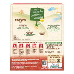 Nestle Cerelac Baby Cereal with Milk , Wheat Apple ,Stage 1, From 6 to 24 Months , Source of Iron & Protein , 300g