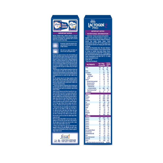 Lactogen Pro 2 Powder, Follow-Up Formula With Probiotic, Infant, After 6 Months Up To 12 Months, Bag-In-Box Pack, 400G