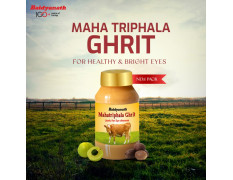 Baidyanath Mahatriphala Ghrita - 100g | Ayurvedic Eye Care Formula with Triphala | Vasak & Nilophar for Overall Eye Health and Wellness