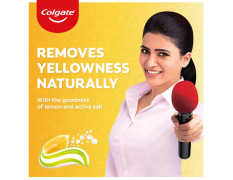 Colgate Active Salt Lemon Toothpaste , Pack of 200g Germ-Fighting  Toothpaste With Active Natural Salt  & Lemon For Fighting Sticky Germs & Yellowness Giving Healthy Teeth & Gums,Oral care