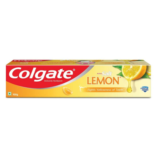 Colgate Plaque Removal Toothpaste Active Salt - 100 G (Salt And Lemon)