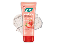 Joy Strawberry Face & Body Scrub for Blackhead Removal & Oil Control - 200gm | Exfoliating Scrub with Vitamin C, Controls Excess Oil & Removes Blemishes | 100% Vegan & Gentle on Skin