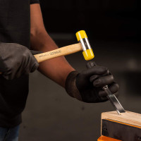 STANLEY 16-089 3-Piece Wood Chisel Set with Anti-Rust Properties for Shaping & Cutting Wood Surfaces - 1/2x7 3/4,3/4x7 3/4,1x7 3/4, GREY & BLACK (Made in Singapore)