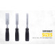 STANLEY 16-089 3-Piece Wood Chisel Set with Anti-Rust Properties for Shaping & Cutting Wood Surfaces - 1/2x7 3/4,3/4x7 3/4,1x7 3/4, GREY & BLACK (Made in Singapore)