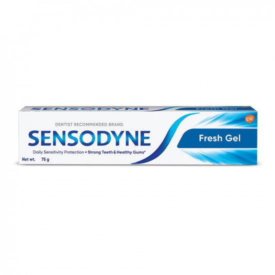 Sensodyne Toothpaste Fresh Gel, Sensitive tooth paste for daily sensitivity protection, 75 gm