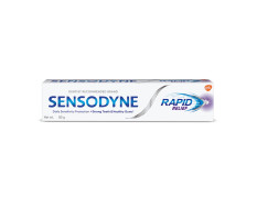Sensodyne Toothpaste Rapid Relief, Sensitive tooth paste to help beat sensitivity fast, 80 gm