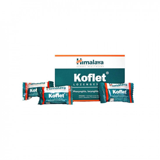 Himalaya Koflet Lozenges, 10 Pieces|Quickly Relieves throat Irritation|Provides soothing action