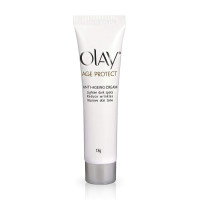 Olay Age Protect |with Salicylic Acid, Aloe Vera Extract, BHA |Stimulates skin's renewal process, gives radiant, younger looking skin |Suitable for Normal, Dry, Oily & Combination skin |18 gm