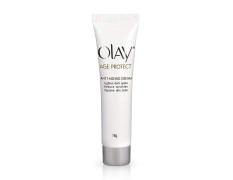 Olay Age Protect |with Salicylic Acid, Aloe Vera Extract, BHA |Stimulates skin's renewal process, gives radiant, younger looking skin |Suitable for Normal, Dry, Oily & Combination skin |18 gm
