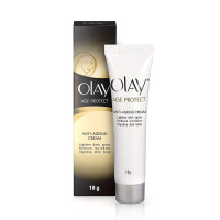 Olay Age Protect |with Salicylic Acid, Aloe Vera Extract, BHA |Stimulates skin's renewal process, gives radiant, younger looking skin |Suitable for Normal, Dry, Oily & Combination skin |18 gm