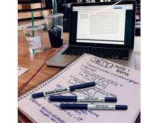 uni-ball Eye UB150 0.5mm Roller Ball Pen | Blue Ink, Pack of 3