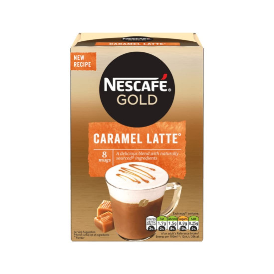 Nescafe Gold Caramel Latte Premix, 4.8 oz /136 g